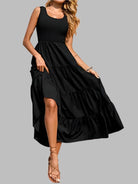 A - line large hem dress - ElegantAlpha