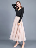 A - Line Skirt Mid Length Skirt - ElegantAlpha®