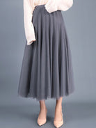 A - Line Skirt Mid Length Skirt - ElegantAlpha®