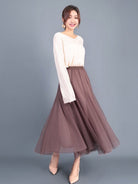 A - Line Skirt Mid Length Skirt - ElegantAlpha®