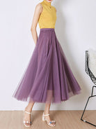 A - Line Skirt Mid Length Skirt - ElegantAlpha®