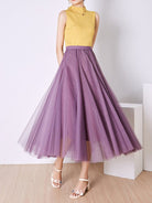 A - Line Skirt Mid Length Skirt - ElegantAlpha®