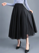 A - Line Skirt Mid Length Skirt - ElegantAlpha®