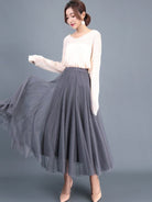 A - Line Skirt Mid Length Skirt - ElegantAlpha®