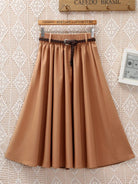 A - Line Skirt Mid Length Skirt - ElegantAlpha®