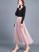 A - Line Skirt Mid Length Skirt - ElegantAlpha®