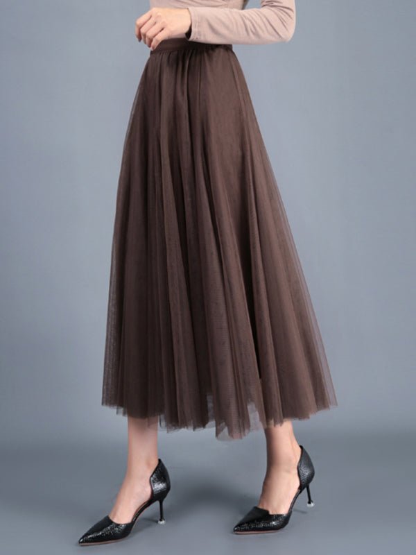 A - Line Skirt Mid Length Skirt - ElegantAlpha®