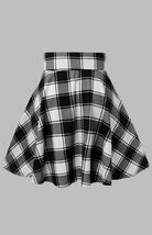 A - Type Plaid Print Skirt - ElegantAlpha®