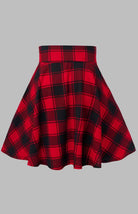 A - Type Plaid Print Skirt - ElegantAlpha®