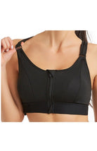 Adjustable Front Zip Sports Bra - ElegantAlpha