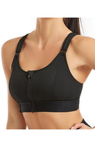 Adjustable Front Zip Sports Bra - ElegantAlpha