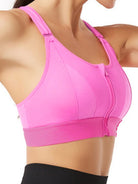 Adjustable Front Zip Sports Bra - ElegantAlpha