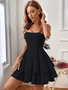 Backless Bow Knot Sling Dress - ElegantAlpha