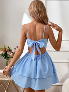 Backless Bow Knot Sling Dress - ElegantAlpha