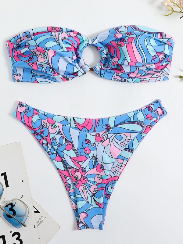 Bandeau Double Fabric Bikini - ElegantAlpha