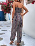 Bohemian lace - up jumpsuit - ElegantAlpha