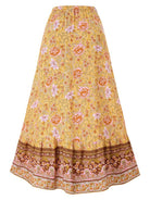 Bohemian printed waist drawstring skirt - ElegantAlpha®