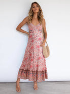 Bohemian suspender Floral Dress - ElegantAlpha®