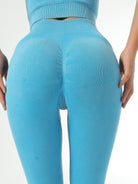 Bottom leg zipper leggings with high waist - ElegantAlpha