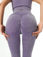 Bottom leg zipper leggings with high waist - ElegantAlpha