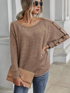 Button Long Sleeve T - Shirt - ElegantAlpha®