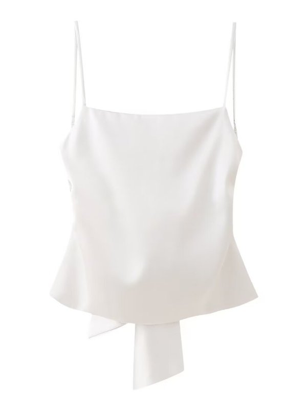 Camisole top with bow on the back - ElegantAlpha