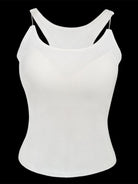 Camisole with Padded Ribbed Knit Top - ElegantAlpha