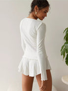 Casual cardigan shorts two - piece set - ElegantAlpha®