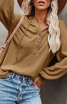 Casual Loose Solid Color Sweatshirt - ElegantAlpha®