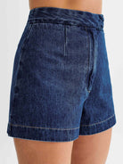 Casual Sleeveless High Waist Denim Shorts Set - ElegantAlpha®