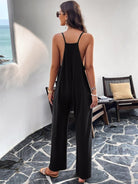 Casual solid color slim fit jumpsuit - ElegantAlpha