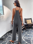 Casual solid color slim fit jumpsuit - ElegantAlpha