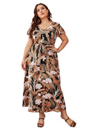 Commuting loose printed dress - ElegantAlpha