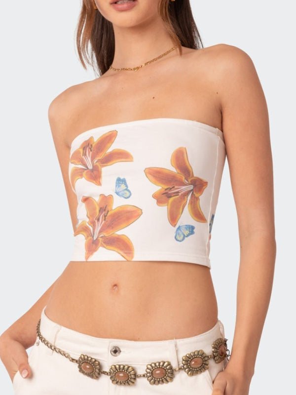 Cool straight spray tube top - ElegantAlpha