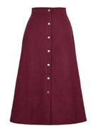 Corduroy High Waisted Skirt - ElegantAlpha®