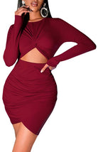 Cropped Navel Dress - ElegantAlpha®