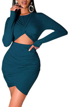 Cropped Navel Dress - ElegantAlpha®