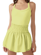 Cross One - Piece Tennis Skirt Yoga jumpsuit - ElegantAlpha