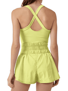 Cross One - Piece Tennis Skirt Yoga jumpsuit - ElegantAlpha