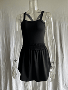 Cross One - Piece Tennis Skirt Yoga jumpsuit - ElegantAlpha