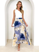 Draped A - line pleated skirt - ElegantAlpha®