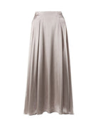 Elegant high - waisted satin long skirt - ElegantAlpha®