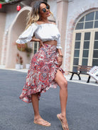 Ethnic print beach skirt - ElegantAlpha®