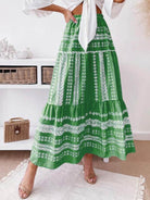 Ethnic Style Irregular Stripe Printed Skirt - ElegantAlpha®