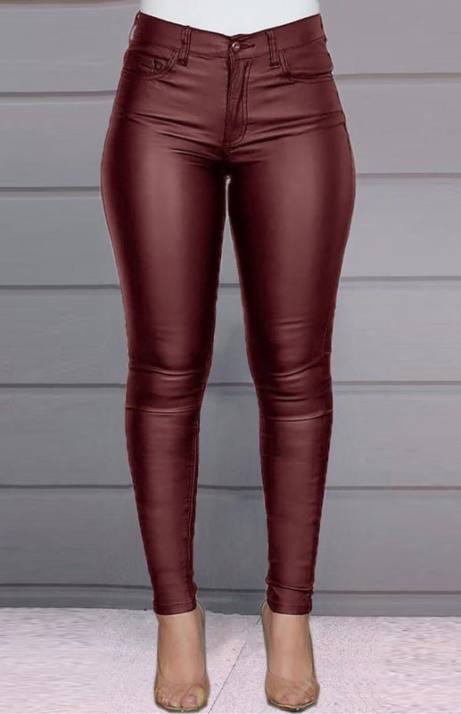 Fashion Leather Feet Trousers - ElegantAlpha®