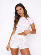 Floral knitted two - piece set - ElegantAlpha®