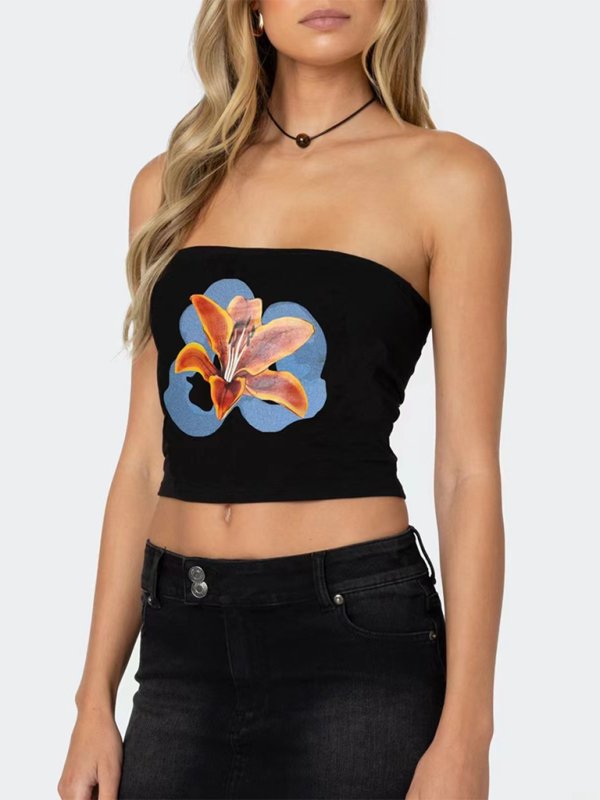 Flower print top - ElegantAlpha