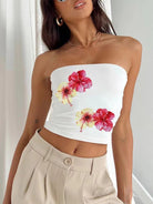 Flower print top - ElegantAlpha