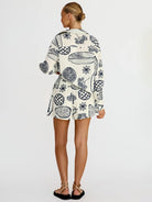 Fruit Print Shorts Cardigan Set - ElegantAlpha®