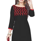 Generic Women's Glaze Cotton Unstitched Salwar - Suit Material With Dupatta (Black, 2 Mtr) - ElegantAlpha